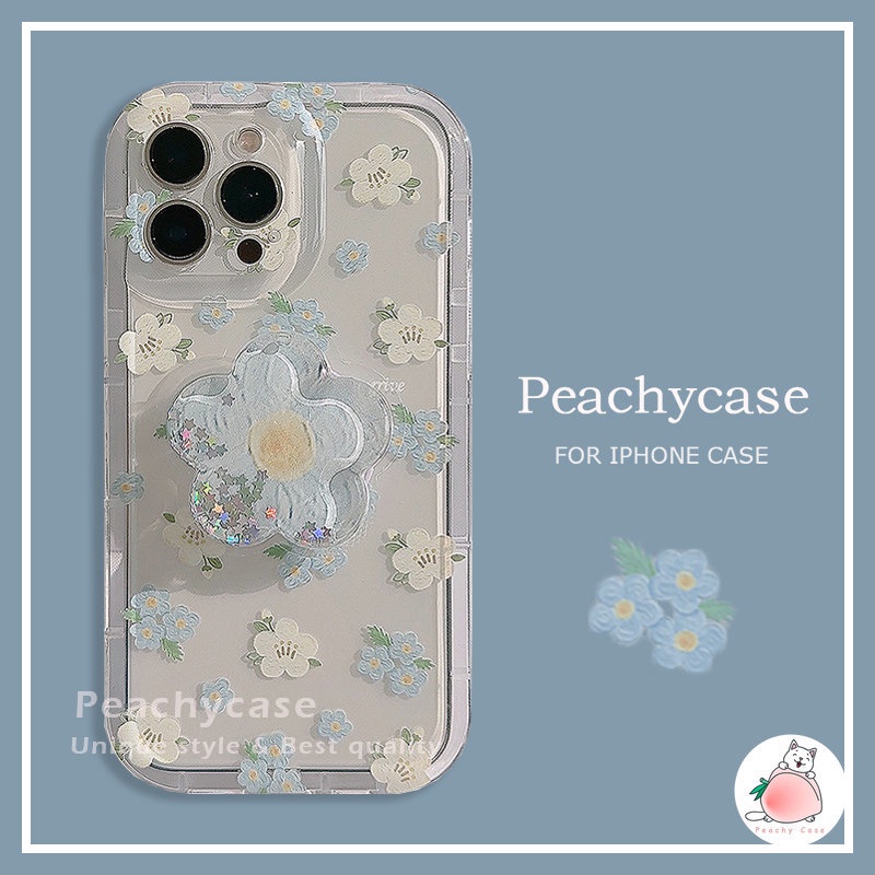 เคสโทรศัพท์มือถือ TPU ใส แบบนิ่ม ลายดอกไม้ และดาว ป้องกันฝุ่น สําหรับ iPhone 14 Plus 13 12 11 Pro Max 14pro