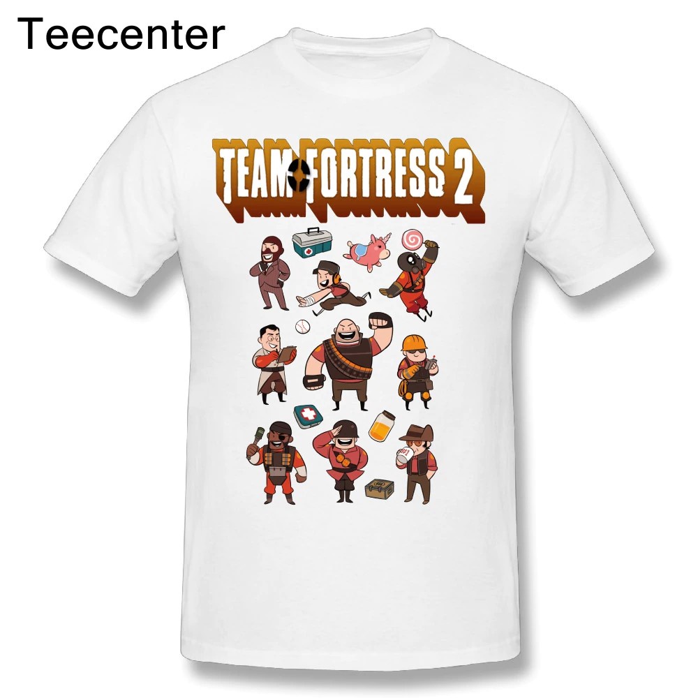 BEST QC New Team Fortress 2 Red All Class เสื้อยืดชายแปลกใหม่ Great T Custom เสื้อ
