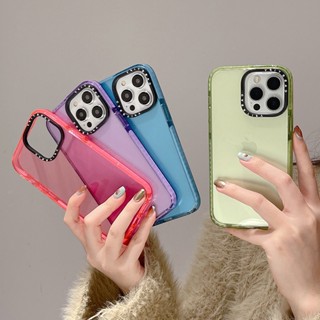 Casetify เคสโทรศัพท์มือถืออะคริลิคแข็ง แบบใส กันกระแทก สีชมพู สําหรับ iPhone14 13 12 11 Pro Max 14Plus