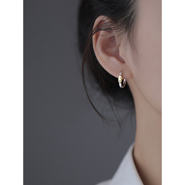 ต่างหูเงินแท้ S925 จี้เพทาย เรียบง่าย เครื่องประดับแฟชั่น สําหรับผู้หญิง นักเรียน ขายส่ง ของขวัญ