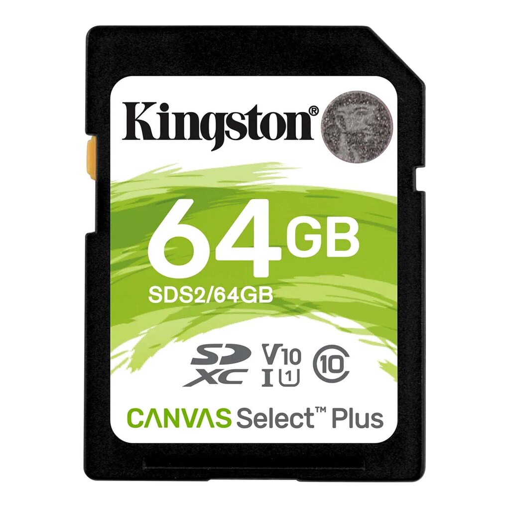 KINGSTON SDS2/64GB CANVAS SELECT PLUS SD CARD