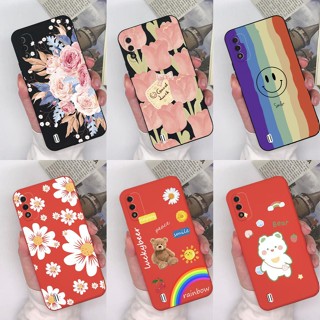 เคสโทรศัพท์มือถือ ซิลิโคนนิ่ม ผิวด้าน บางมาก กันกระแทก ลายการ์ตูนยีราฟ สีรุ้ง สําหรับ Tecno Itel A26 A37 Itel A 26 A 37