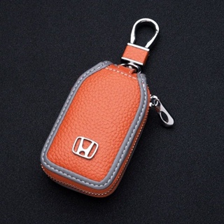 เคสกุญแจรีโมทรถยนต์ แบบหนัง สําหรับ Honda City HRV BRV JAZZ CRV ACCORD CIVIC (TY04)