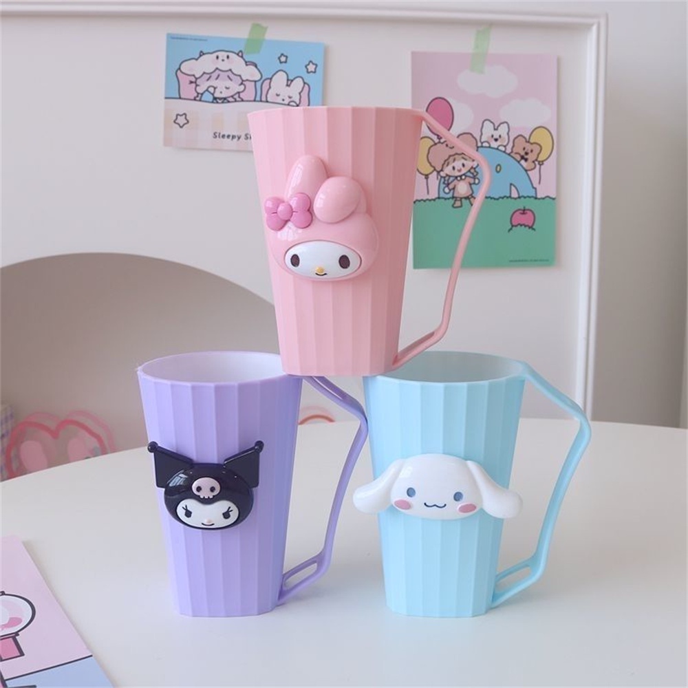Sanrio แก้วใส่แปรงสีฟัน ลาย Cinnamoroll Kuromi เรียบง่าย คุณภาพสูง สําหรับบ้าน ห้องน้ํา