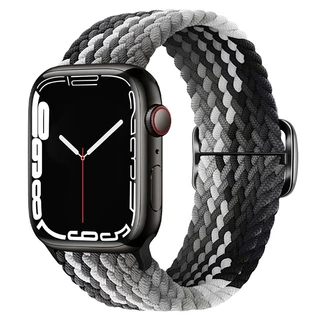 สายนาฬิกาข้อมือไนล่อนถัก ปรับได้ สําหรับ Applewatch iWatch 7 6 5 4 38 40 41 42 44 มม. S8 Ultra