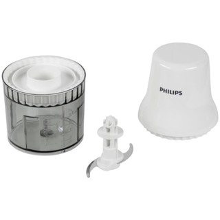 กะทะไฟฟ้า PHILIPS เครื่องบดสับ รุ่น HR1393  สีขาว 450 วัตต์ 0.7 ลิตร