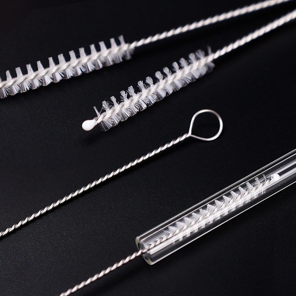 แปรงทําความสะอาดหลอดแก้ว หลอดทดลอง อเนกประสงค์ / แปรงทําความสะอาดฟาง สเตนเลส ด้ามยาว / แปรงทําความสะอาดไนลอน ขนนุ่ม งอได้ / แปรงทําความสะอาดขวดนม ใช้ซ้ําได้ หัวฉีด เครื่องมือทําความสะอาดถ้วย - รูปที่ 6