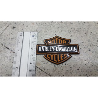 สติ๊กเกอร์แต่งรถ HARLEY DAVIDSON badge โลโก้ฮาเลย์เดวิดสัน มีกาวพร้อมติดตั้ง งานพลาสติก