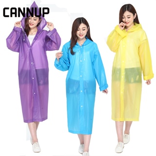 CANNUP เสื้อกันฝน ชุดกันฝนแบบหนา เสื้อกันฝนสีใส เสื้อกันฝนแฟชั่น S29X00A