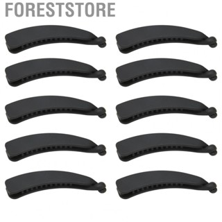 Foreststore Banana   10PCS Slip Resistant Black Flexible Ponytail Holder  for Hair Accessories