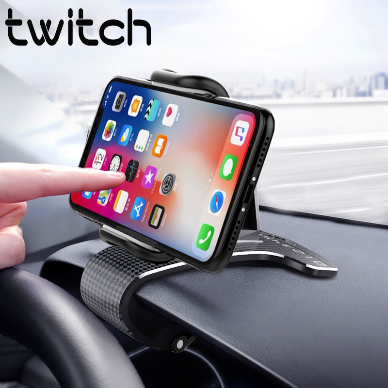 Twitch อุปกรณ์เมาท์ขาตั้ง GPS หมุนได้ 360 องศา สําหรับวางโทรศัพท์มือถือในรถยนต์