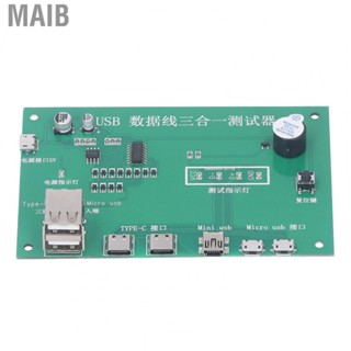 Maib USB Test Board  USB Cable Tester Wide Compatibility Easy Operation 3 in 1  for Micro USB