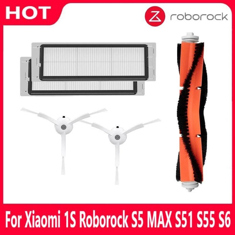อะไหล่ไส้กรอง HEPA แปรงหลัก แปรงข้าง อุปกรณ์เสริม สําหรับ Xiaomi 1s MI Robot Vacuum Roborock S50 S51 S5