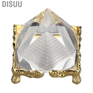 Disuu Crystal Pyramid Figurine  Nice Decoration Pyramid Prism Meditation Crystal  for Home