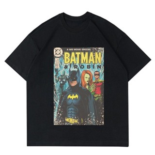 พร้อมส่ง ผ้าฝ้ายบริสุทธิ์ T-shirt    KAOS BATMAN DC COMICS  T-SHIRT VINTAGE DC COMICS SUPERHERO  KAOS BAJU THE BATMAN