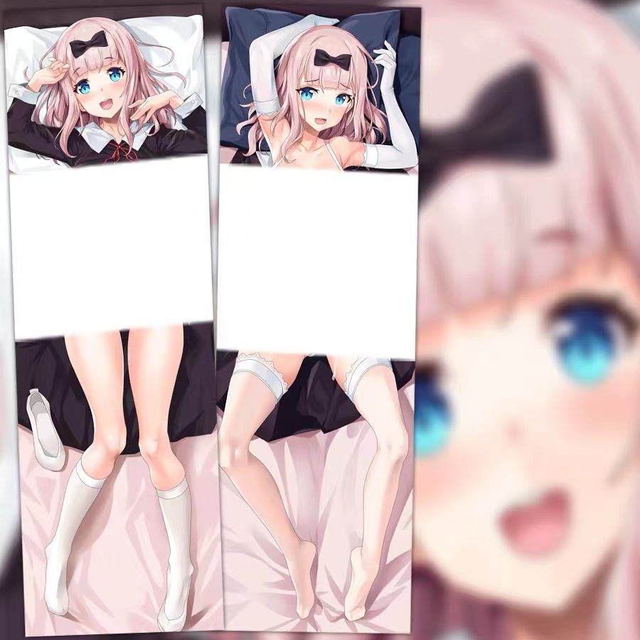 Kaguya-Sama Love Is War Anime Dakimakura Body หมอนที่กําหนดเอง 2 ด้านการพิมพ์หมอนอิงหมอนกรณี