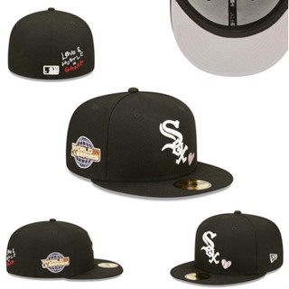 หมวกผ้าฝ้าย ปักลาย MLB LA Chicago White Sox NY แฟชั่นฤดูร้อน สําหรับผู้ชาย และผู้หญิง