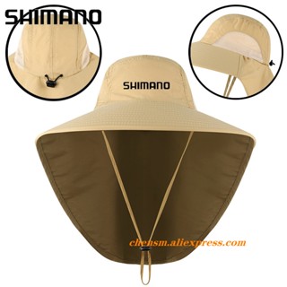 Shimano หมวกบักเก็ต ผ้าตาข่าย ระบายอากาศ ป้องกันรังสียูวี กันแดด ขนาดใหญ่ สไตล์คาวบอย เหมาะกับฤดูร้อน สําหรับผู้ชาย ตกปลา เดินป่า ตกปลา