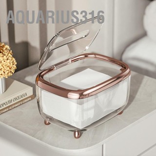 Aquarius316 กล่องทิชชู่กล่องผ้าเช็ดปากกล่องเก็บของสร้างสรรค์ที่เรียบง่ายกล่องใส่กระดาษฝาคงที่