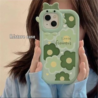 เคสโทรศัพท์มือถือ TPU นิ่ม กันกระแทก ลายดอกไม้ 3D ประดับโบว์ สําหรับ OPPO A17 A12 A12s A12e A15 A15s A16 A16s A16k A3s A5s AX5 AX5s AX7 A5 A7 A31 2020 F11