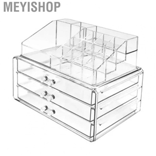 Meyishop Makeup Storage Organizer Box  Transparent Acrylic Cosmetic Organizer Storage Drawers Thick  for Bedroom