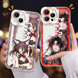 เคสโทรศัพท์ซิลิโคน TPU ใส แบบนิ่ม ลาย Honkai Star Rail Himeko Blade กันกระแทก สําหรับ iPhone 14 11 13 12 Pro Max XS XR X 8 7 6S Plus Mini Tingyun