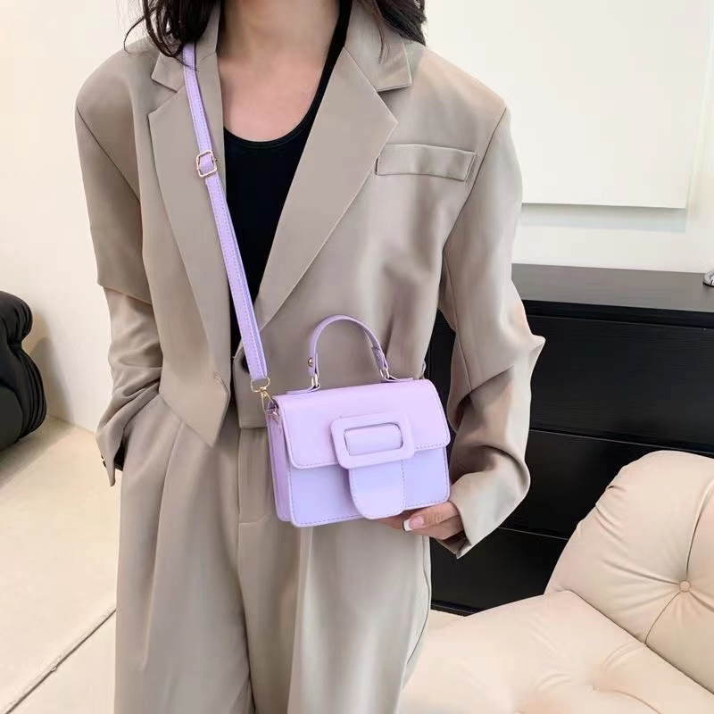 【พร้อมส่ง】miss bag fashion กระเป๋าสะพายข้าง  กระเป๋าผู้หญิง สไตล์ เกาหลี แบบเก๋ๆ รุ่น D-1424