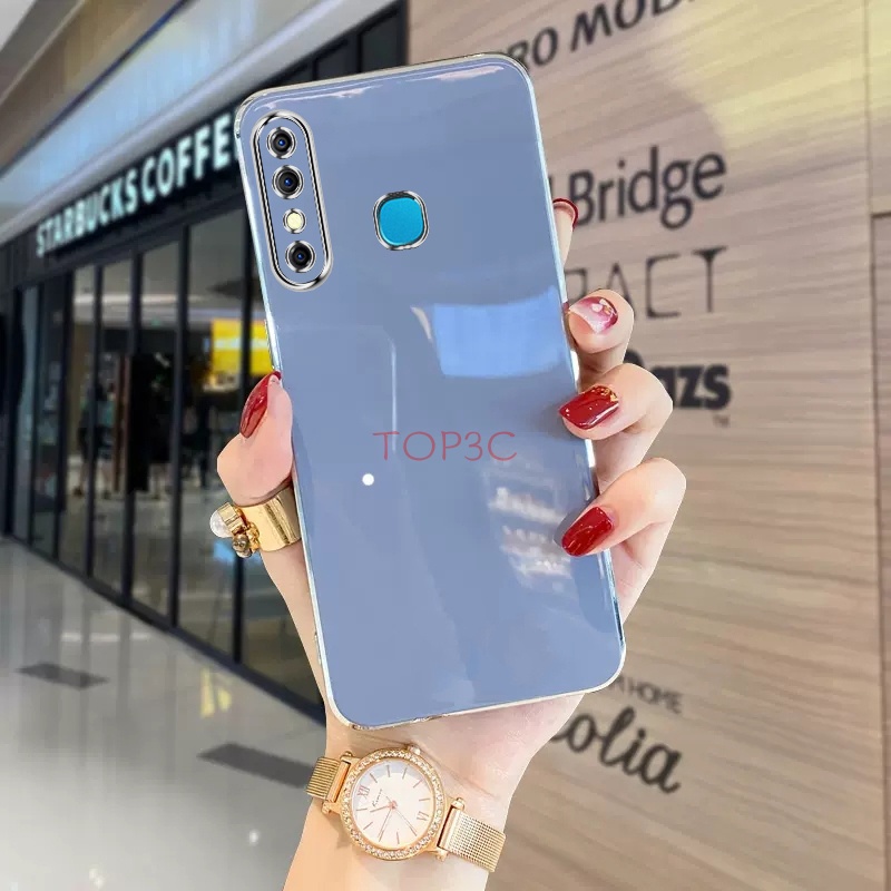 เคส infinix hot 8 Hot9 Play Hot10 Play hot 10S hot11 Play hot11 Hot11S NFC เคสโทรศัพท์มือถือแฟชั่น ขอบตรง สําหรับ ZB - รูปที่ 3