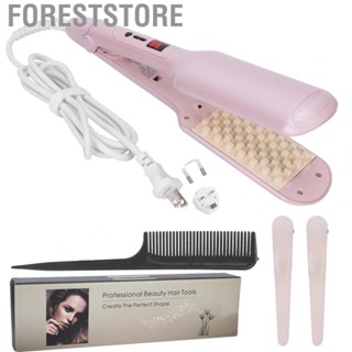 Foreststore Volumizing Curling Hair Iron Grid Hair Volume Crimper Fluffy Hair Curler for Hairstyling Tool 110‑220V