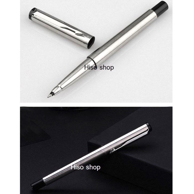 พร้อมกล่อง Parker Rollerball Vector Stanless Steel ปากกาโรลเลอร์บอล เว็กเตอร์ สเตนเลส สตีล ของแท้ พร