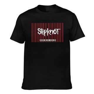 ขายดี เสื้อยืดแขนสั้น พิมพ์ลายโลโก้บาร์โค้ด Slipknot People Are Album สําหรับผู้ชาย 814010