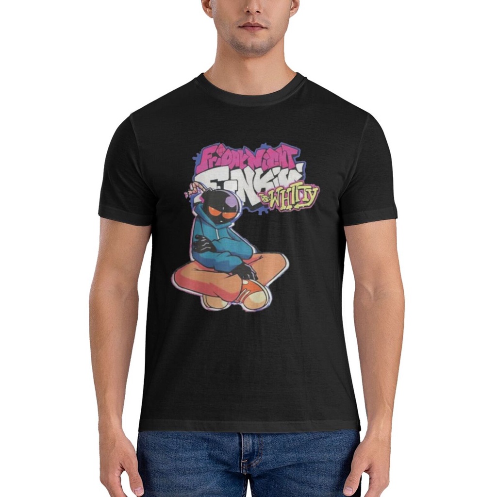 Friday Night Funkin Battle พร้อมเสื้อยืด Diy Whitty Mans แฟชั่นพิมพ์