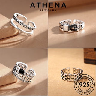 ATHENA JEWELRY Silver วินเทจ ผู้หญิง เกาหลี แฟชั่น เครื่องประดับ แหวน 925 ต้นฉบับ เครื่องประดับ เงิน แท้ M039