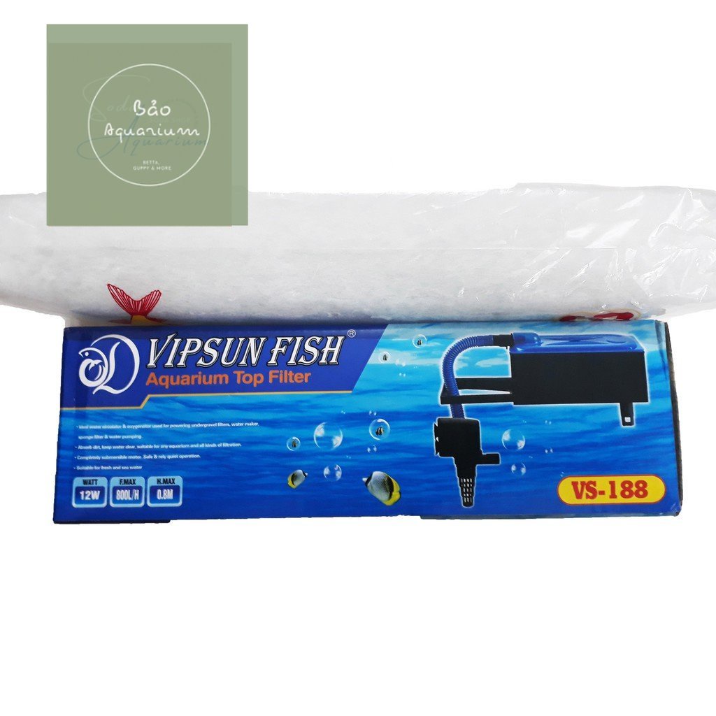 ปั๊มน้ํา/กรอง VS-188, RS-188, ชุดปั๊มกรองน้ําตู้ปลา VIPSUN [VS188]