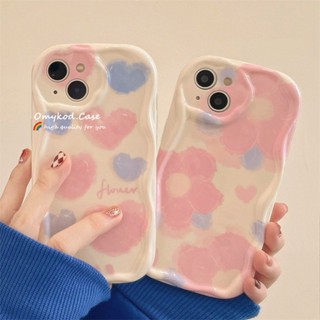 Omykod เคสป้องกันโทรศัพท์มือถือ แบบนิ่ม ลายหัวใจ 3D สีสันสดใส สําหรับ Samsung A14 A13 A12 A53 A51 A52 A03 A04E A50 A30S A32 A34 A22 A23 A54 A24 A33 A30S