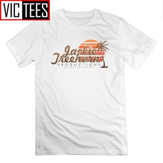 เสื้อยืดคอกลม แขนสั้น ผ้าฝ้าย พิมพ์ลาย Jackie Treehorn ขนาดใหญ่ สําหรับผู้ชาย