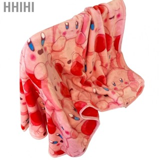 Hhihi Sofa   Flannel Cartoon Pattern Colorfast Cozy Throw   for Indoor