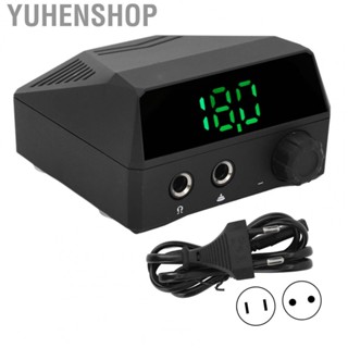 Yuhenshop Tattoo Power Supply  0.1V Adjust Accuracy Heat Dissipation Tattoo Machine  Clear Reading  for Tattoo Shops