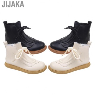 Jijaka Low Rise Boots  Thick Rubber Sole Soft Lining Women Boots  for Fall for Outdoor