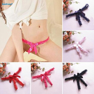 【HODRD】Ladies Thong G string Knickers Lace trim Lingerie Sexy Bottom Breathable【Fashion】