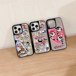 Casetify เคสโทรศัพท์มือถือ TPU กันกระแทก ลายการ์ตูนเด็กผู้หญิง มีกระจกด้านข้าง สําหรับ iPhone 14 Pro MAX 11 12 13 Pro MAX 14 Plus
