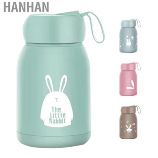 Hanhan Double Layer Insulated Mug 330ml Good Sealing Small Portable Cute Rabbits Insulated Mug for Travelling Outdoor Sports