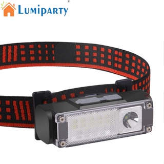 Lumiparty Xpe+ ไฟฉายสวมศีรษะ led 4 โหมด Type-c ชาร์จไฟได้ พร้อมไฟแสดงสถานะ สําหรับกลางแจ้ง