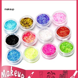 [Mk] ผงกลิตเตอร์ 12 สี สําหรับตกแต่งเล็บ DIY