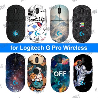 Kam สำหรับ Logitech G Pro เมาส์ไร้สายสติกเกอร์กันเหงื่อยืดหยุ่นลื่นผิวเมาส์การ์ตูนที่ละเอียดอ่อนที่จับด้านข้างตกแต่งแฮนด์เมด DIY สติกเกอร์เคลือบสติกเกอร์ฟิล์มป้องกันดูดซับเหงื่อฟิล์มป้องกันรอยขีดข่วน