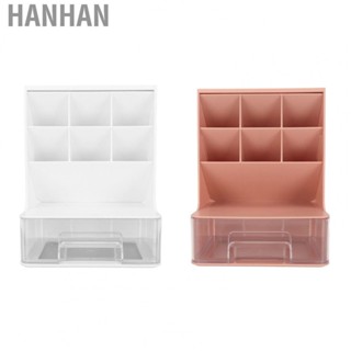 Hanhan Pen Organizer  Large  Sturdy Durable Desktop Stationary Organizer Top Slot Design with Drawer for Student for Home Room