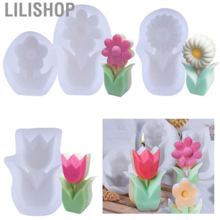 Lilishop Handmade 3D Silicone Flower Mold Environmentally Friendly Flower Shaped Silicone Mold for DIY Crafts