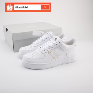 ของแท้ 100% Nike Air Force 1 รองเท้าผ้าใบลําลอง ข้อสั้น สีขาว สําหรับผู้ชาย UVFD