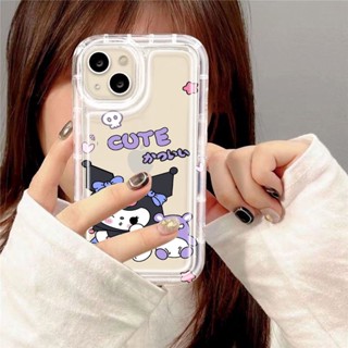 Yiki|เคสใส แบบนิ่ม ลายการ์ตูน Kuromi Baku สําหรับ Vivo X90 Pro X90 X80 Pro X80 X70 Pro X70 S1 Pro S1 V27E V23E V21E V21 V20 Pro V20 V15