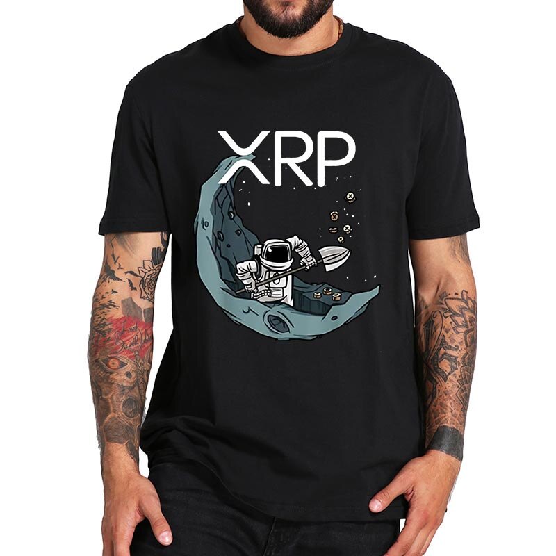 เสื้อยืด ผ้าฝ้าย 100% พิมพ์ลาย Ripple XRP Bullrun Moon Crypto คุณภาพสูง แฟชั่นฤดูร้อน สําหรับคู่รัก